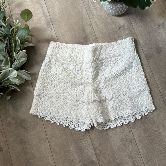 New Ann Taylor Loft Riviera Short White Lace Crochet Shorts women’s Size 00 - Picture 8 of 16